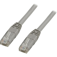 Deltaco Cat6, 3m Netzwerkkabel Grau U/UTP (UTP)