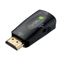 EFB Elektronik IDATA-HDMI-VGA2MABT csatlakozó átlakító HDMI Type A (Standard) VGA (D-Sub) + 3.5mm Fekete