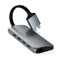 Satechi ST-TCDMMAM laptop dock & poortreplicator USB 3.2 Gen 1 (3.1 Gen 1) Type-C Grijs