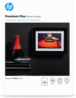 HP Premium Plus Fotopapier, Satin, 300 g/m2, A4 210 x 297 mm, 20 Blatt