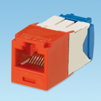 Panduit UTP RJ45 TG-MiniJack Cat6a Red