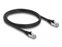 DeLOCK 80134 networking cable Black 1 m Cat6a S/FTP (S-STP)