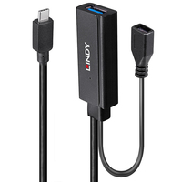 Lindy 43352 hub & concentrateur USB 3.2 Gen 1 (3.1 Gen 1) Type-C 5000 Mbit/s Noir
