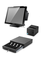 Capture CA-PIB-1 POS system J1900 2 GHz 38,1 cm (15") 1024 x 768 Pixels Touchscreen Zwart