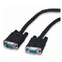 4XEM 25ft VGA HD15 M/F VGA cable 7.62 m VGA (D-Sub) Black