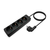 AISENS Base Multiple 4 Tomas Sin Interruptor Con Cable 3x1.5mm2, Negro, 1.4m
