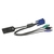 Hewlett Packard Enterprise AF604A toetsenbord-video-muis (kvm) kabel Zwart
