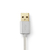Nedis CCTB60500AL30 câble USB 3 m USB 2.0 USB A Micro-USB B Aluminium