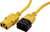 ROLINE 19.08.1521-25 power cable Yellow 1.8 m C14 coupler C13 coupler