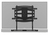 Flexson FLXSARCM701021 asztali TV konzol 177,8 cm (70") Fekete Fali