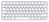 Apple Magic klawiatura USB + Bluetooth Angielski Aluminium, Biały