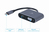 Gembird A-USB3C-HDMIVGA-01 video digitalizáló adapter 3840 x 2160 pixelek Szürke