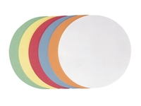 Moderationskarten Berec selbstklebend Kreis 18,5cm farbig sortiert