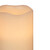 Relaxdays LED Kerzen Echtwachs 3er Set, elektrische Kerzen flackernd, hell, Batteriebetrieben, Ø 7 cm, 3 Größen, creme