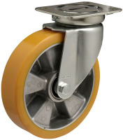 Produkt Bild von Stahl Lenkrolle mit Rad aus Polyurethan ,Traglast 600 Kg