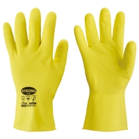 EDMONTON Handschuhe STRONGHAND® Latex, Gelb, Kat 3 Norm: EN 388, EN 374, Gr.07