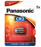 Panasonic CR2, CR2, CR2EP lithium batterij 5