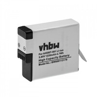 VHBW-batterij voor GoPro Hero 5, AHDBT-501, 1220 mAh