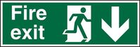 Stewart Superior Fire Exit Down Sign 450x150mm