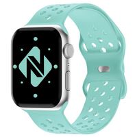 NALIA Traforato Silicone Cinturino Smart Watch compatible con Apple Watch Bracciale SE Series 8/7/6/5/4/3/2/1, 38mm 40mm 41mm, per iWatch Orologio Donna e Uomo Mint