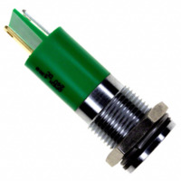 LED-Signalleuchte, 24 V (DC), grün, 5 mcd, Einbau-Ø 14 mm, RM 1.25 mm, LED Anzah