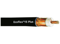 Koaxiale HF-Leitung, 50 Ω, Ecoflex 15 plus, schwarz