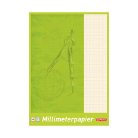 Millimeterpapier, A4, rot, 25 Blatt