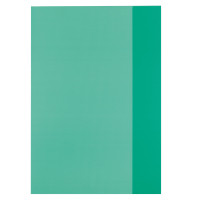 Hefthülle, rechts und links, A4, PP, genarbt, 90 my, transparent grün