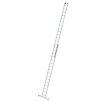 Height adjustable lean-to ladder