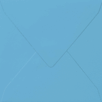 Briefumschlag quadratisch 14x14cm 100g/qm nassklebend azurblau