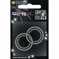 Schmucketikett Crystal 1 Blatt Sticker Wedding Rings