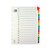 Multicoloured A4 A-Z Mylar Index WX01523