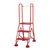 Mobile platform steps with cup feet, EN131 Professional compliant