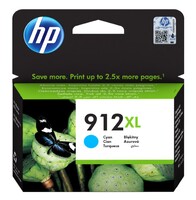 HP 912XL Cyan Cartouche d'encre ORIGINALE - 3YL81AE