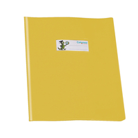 Copriquaderno coprente GreenLine - c/alette - A5 - lucido - PVC - giallo - Ri.Plast