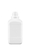 Square shape bottles 500 ml HDPE white without closure