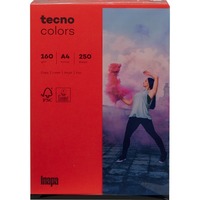 Kopierpapier tecno® colors, DIN A4, 160 g/m², Pack: 250 Blatt, intensivrot
