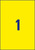 Wetterfeste Folien-Etiketten, A4, 210 x 297 mm, 20 Bogen/20 Etiketten, gelb
