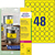 Wetterfeste Folien-Etiketten, A4, Ø 30 mm, 20 Bogen/960 Etiketten, gelb