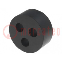 Insert for gland; 5mm; M25; IP54; NBR rubber; Holes no: 3