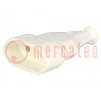 Connector: AC supply; female; socket; 2P; 250VAC; 2.5A; Type: flat