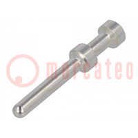 Contact; male; copper alloy; silver plated; 0.5mm2; Han E®; 16A