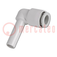 Push-in fitting; angled 90°; -1÷10bar; polypropylene; 55.6mm