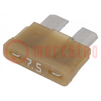 Fuse: fuse; 7.5A; 12VDC; automotive; 19mm; SMART GLOW