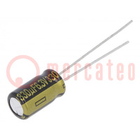 Kondensator: elektrolytisch; low ESR; THT; 330uF; 6,3VDC; ±20%
