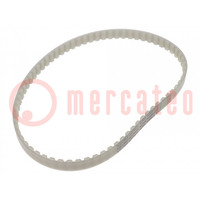 Timing belt; AT10; W: 20mm; H: 5mm; Lw: 1400mm; Tooth height: 2.5mm