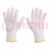 Protective gloves; Size: 7; polyamide,fabric; PM159