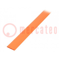 Heat shrink sleeve; glueless; 2: 1; 12.7mm; L: 1m; orange
