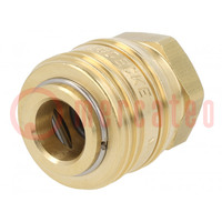 Quick connection coupling; 0÷35bar; brass; 38mm; 1000l/min