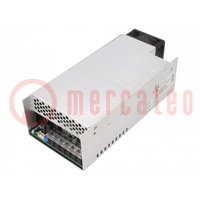 Power supply: switched-mode; for building in; 650W; 28VDC; 23A